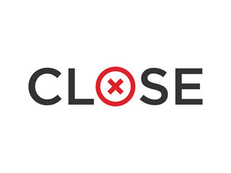 Close icon sign cancel symbol web design error vector