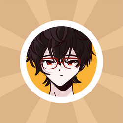 Premium Vector  Anime boy avatar