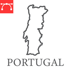 Portugal Outline Silhouette Map Illustration. Royalty Free SVG, Cliparts,  Vectors, and Stock Illustration. Image 75080313.