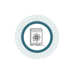 api application developer platform science line vector image