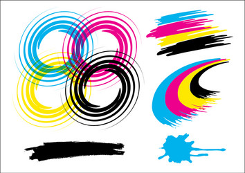 dynamic abstract design elements vector image
