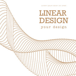 dynamic wave wavy lines design linear vector image