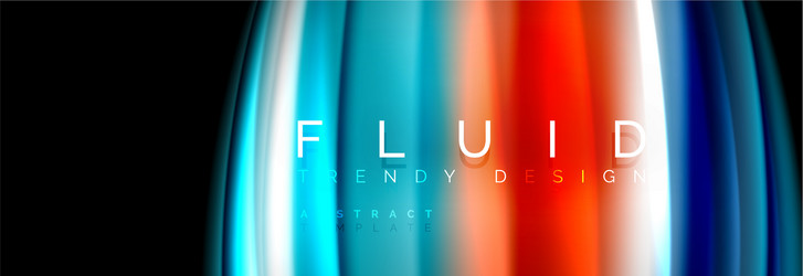 fluid wave line background or pattern geometric vector image