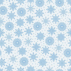 Seamless pattern with lots of snowflakes on a whit vector