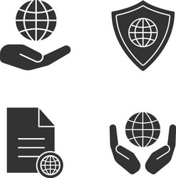 Secure Internet Connection Icons vector image