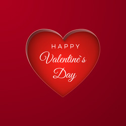 Happy valentines day greeting card background vector