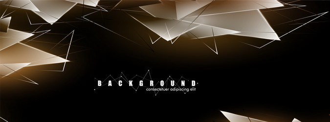 abstract background with glowing triangles vector image