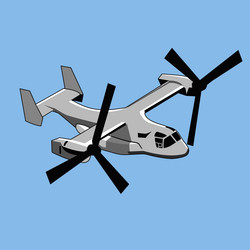 Osprey Helicopter Propeller Vector Image