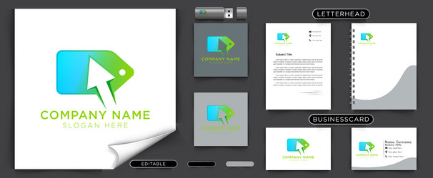 pointer arrow click and prize tag online shop vector image