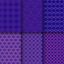 seamless pattern design with set collection vector image