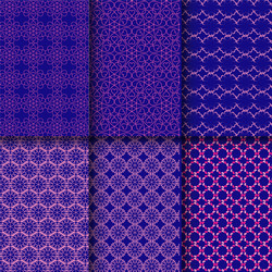 Seamless pattern design with set collection vector