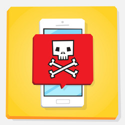 Stages of cybercrime attacks blue onboarding Vector Image