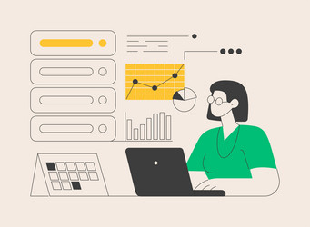 analytics and data science abstract concept vector image