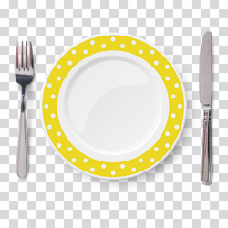 empty yellow with polka dot color pattern vector