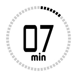 minutes countdown timer vector image