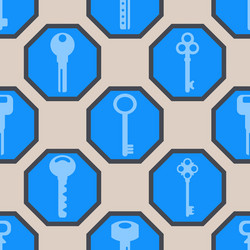 seamless background with keys vector image