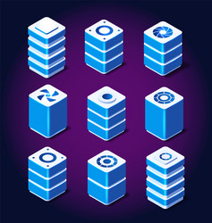 server network technology vector image