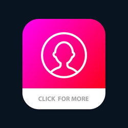 avatar user profile mobile app button android vector image