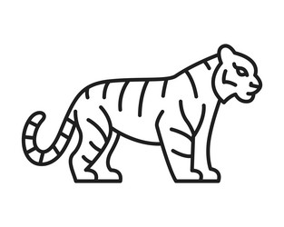 Tiger Line Art Stock Vector by ©koratmember 32748911