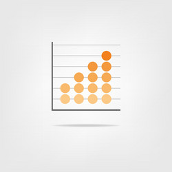Abstract Graph Icon - Chart Element vector image