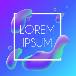 poster and template with fluid gradient vector image