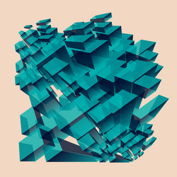 Data Architecture & Network Visualization vector image