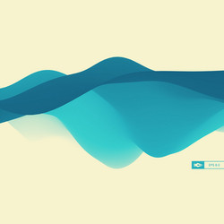 3d wavy background dynamic effect design vector image