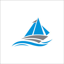 sail logo icon design Vector Image