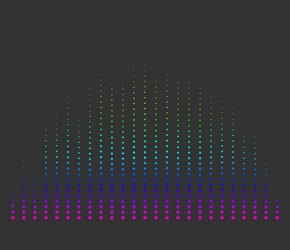 sound wave equalizer eq graphical element vector image
