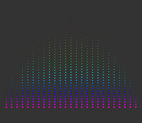 Sound wave equalizer eq graphical element vector