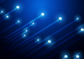 circuit technology background with hi-tech digital vector image
