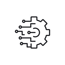 Integration Icon - Data & Systems vector image