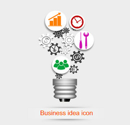 Business idea icon vector