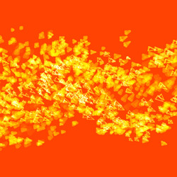 Array with dynamic emitted particles abstract vector