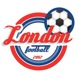 London 2012 Olympics Football Vector Image