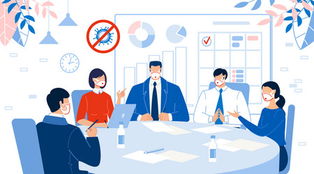 office teamwork business meeting discussion work vector