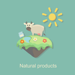 eco natural product design vector