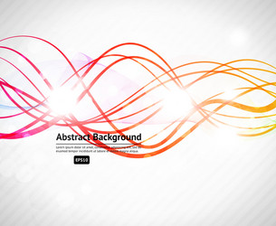 abstract background with curved lines vector image