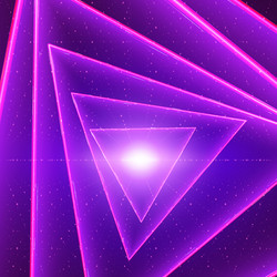 data flow visualization triangle vector image