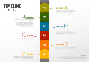 Infographic timeline template vector