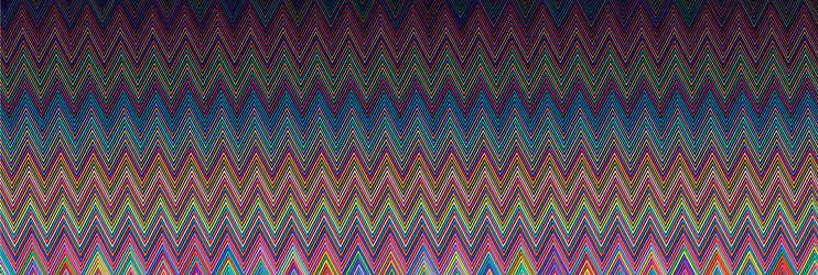 wide rectangular format wavy waving zig-zag vector image