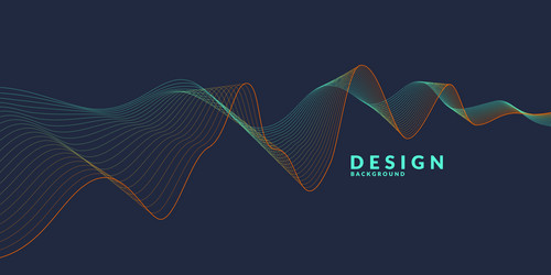 abstract background with a colored dynamic vector image