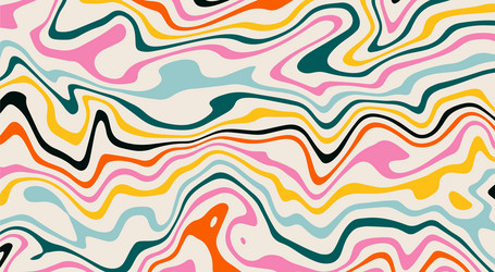 abstract psychedelic groovy background colorful vector image