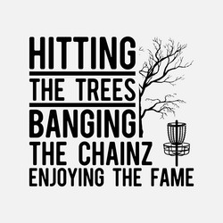 disc golf player hitting banging Vector Image