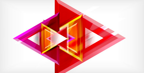 Dynamic triangle composition abstract background vector