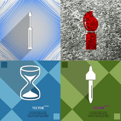 set of abstract backgrounds with different web vector image