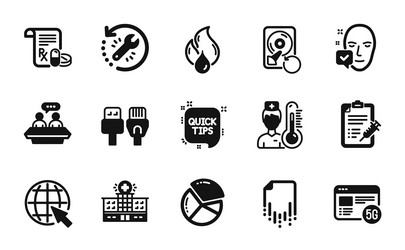 set of recovery file internet and computer vector image