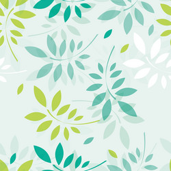 Spring Branch and Leaf Pattern vector image