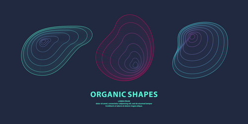abstract background with dynamic linear waves vector image
