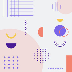 abstract background with different geometric vector image